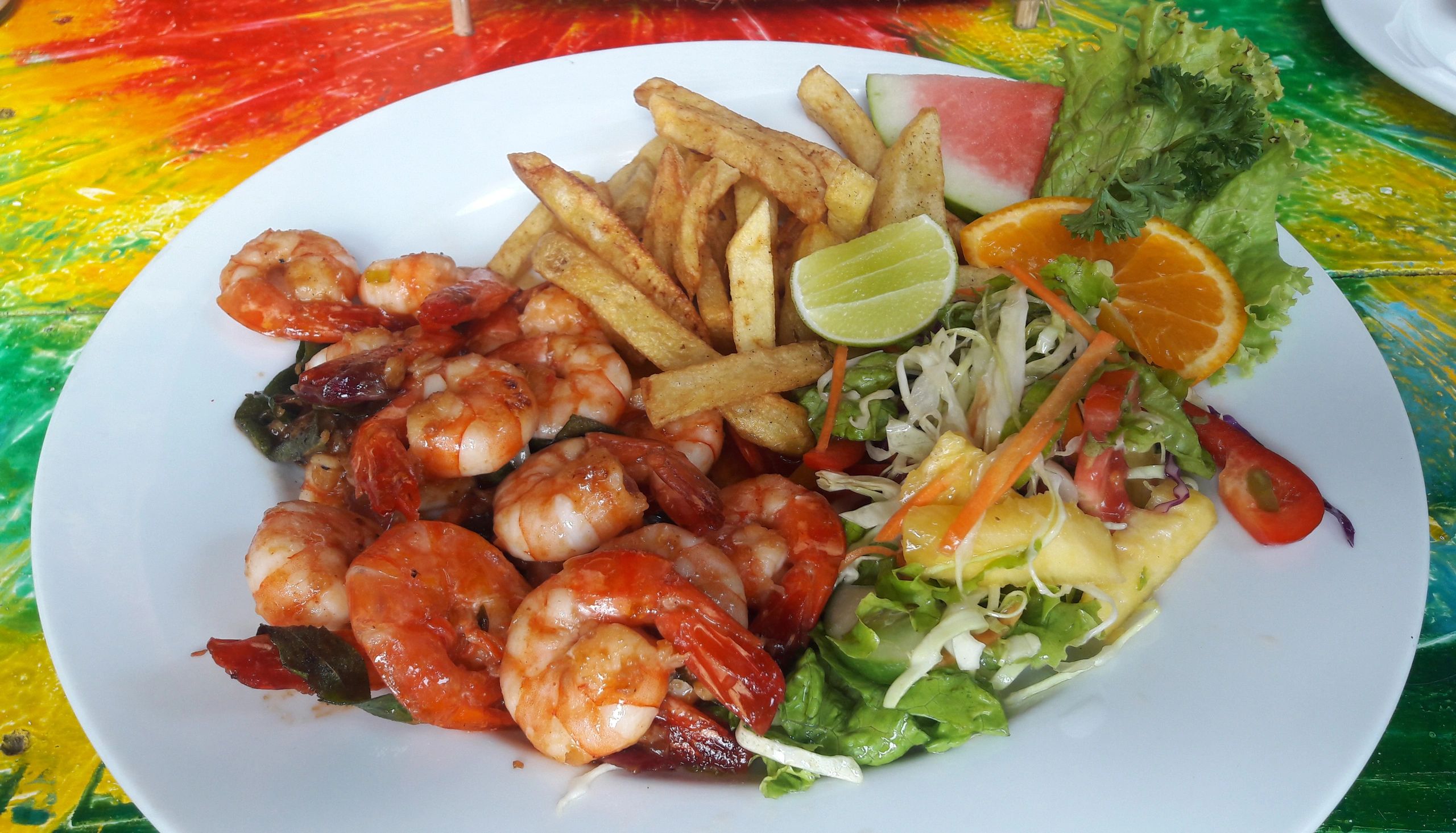 Seafood dish for restaurant service